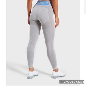 Gymsharks high rise flex leggings gray blue size m